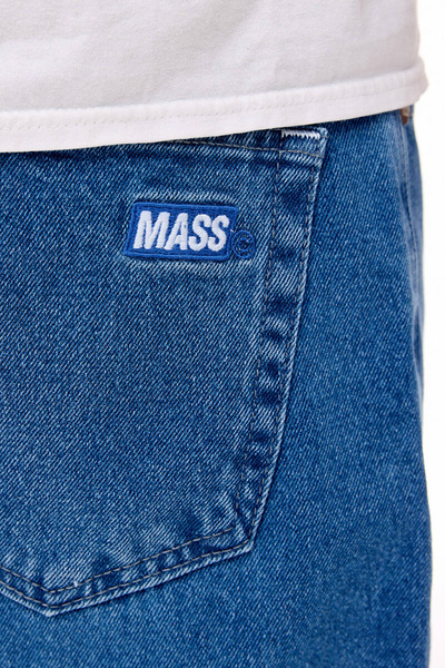 Mass DNM szorty Box Jeans Shorts relax fit - niebieskie