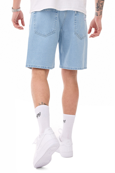 Mass DNM szorty Box Jeans Shorts relax fit - jasnoniebieskie