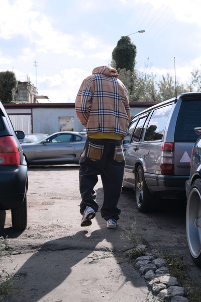 Mass DNM bluza Sweatshirt Tartan Hoody - wielokolorowa