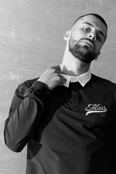 Mass DNM koszulka longsleeve Prospect Polo Longsleeve - granatowa