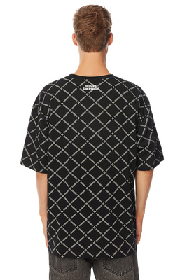 Mass Denim Monogram T-shirt czarna