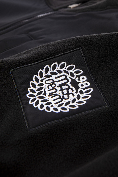 Kurtka polarowa Mass Denim Berg Polar Fleece - czarna