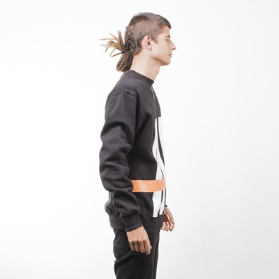 Mass Denim bluza sweatshirt Split crewneck black