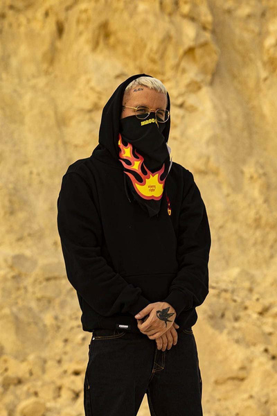 Mass DNM chusta Bandana Fire - czarna