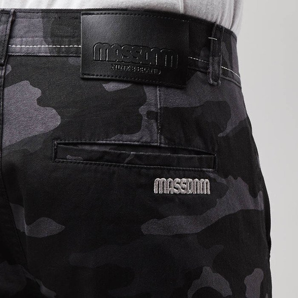 Mass DNM spodnie Classics Joggers Chino Sneaker Fit - black camo