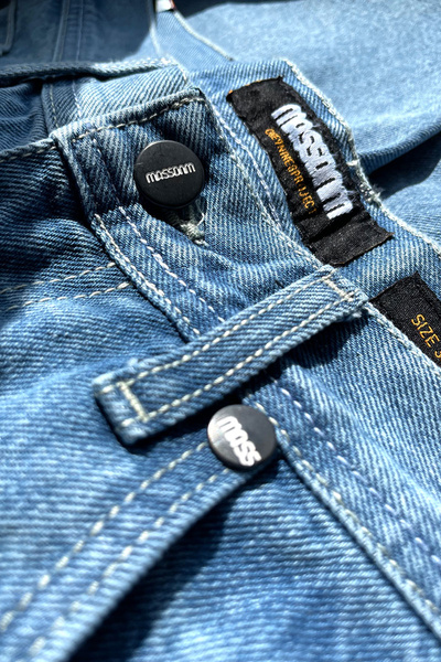 Mass DNM spodnie Jeans Craft Baggy Fit - jasnoniebieskie