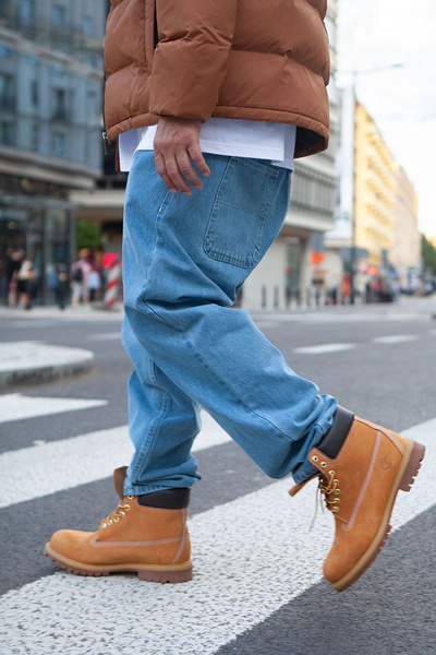 Mass DNM spodnie Jeans Craft Baggy Fit - jasnoniebieskie