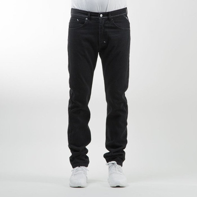 Mass Denim spodnie Jeans Ring tapered fit rinse black