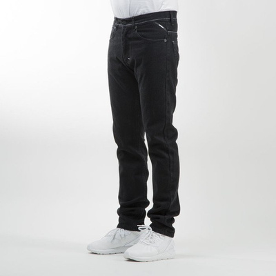 Mass Denim spodnie Jeans Ring tapered fit rinse black