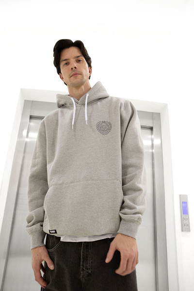 Mass DNM bluza Sweatshirt Base Back Hoody - szara