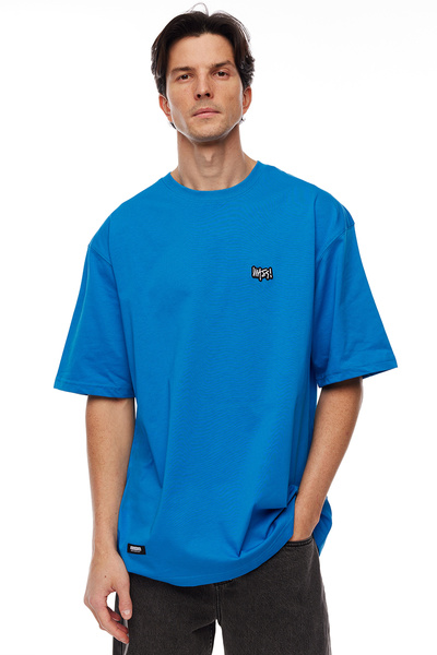 Koszulka Mass Denim Signature Patch T-shirt - niebieska