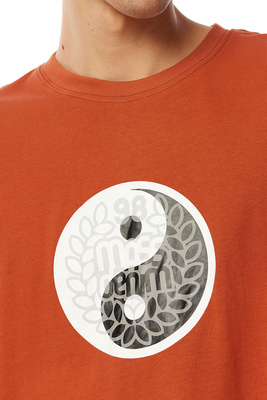 Mass Denim Ying Yang T-shirt ceglasta