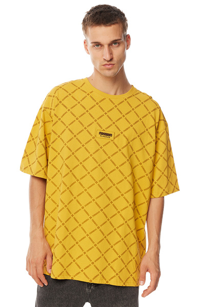 Mass Denim Monogram T-shirt zółta