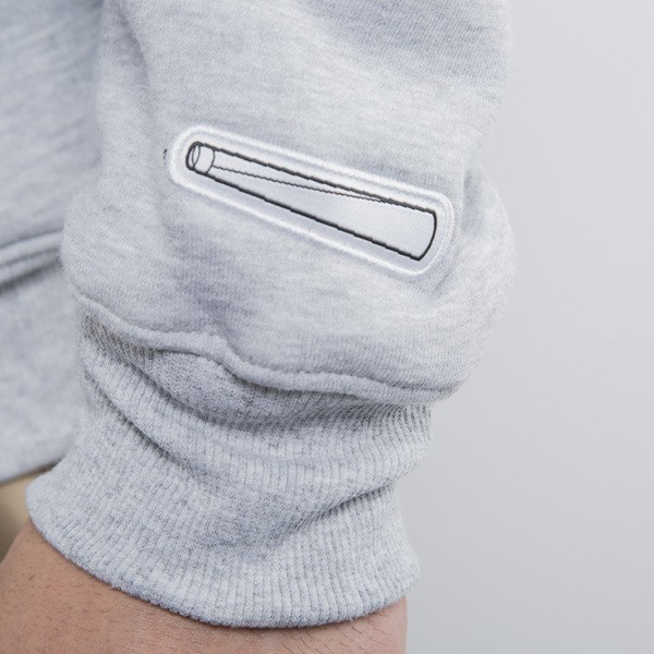 Mass Denim bluza hoody Weed Time light heather grey