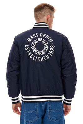 Mass DNM kurtka zimowa Elementary Satin Jacket - granatowa