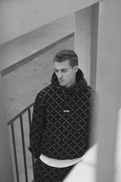 Mass DNM bluza Sweatshirt Monogram Hoody żółta