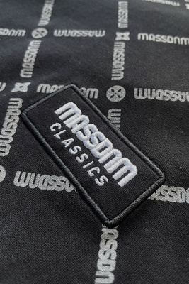 Mass Denim Monogram T-shirt czarna