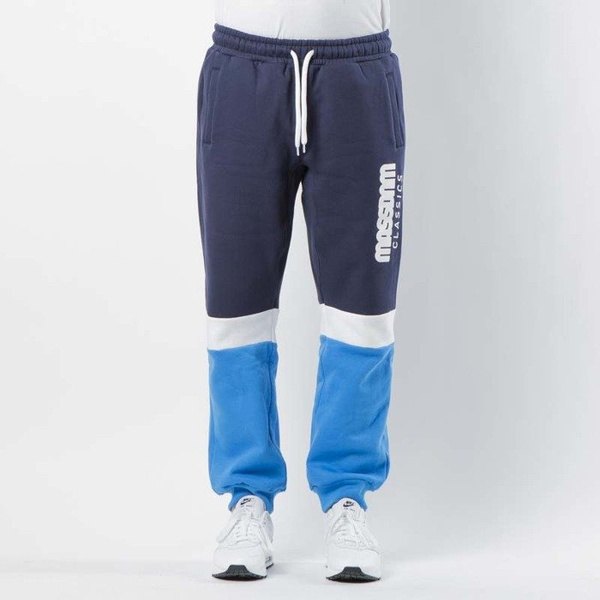 Mass DNM spodnie dresowe Respect Sweatpants - blue / navy