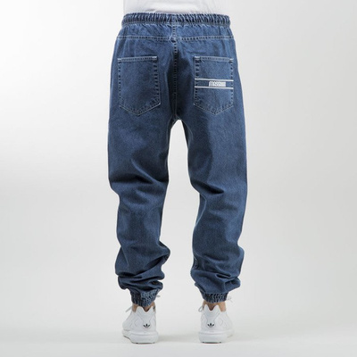 Mass Denim spodnie jogger pants Drop Denim loose fit blue