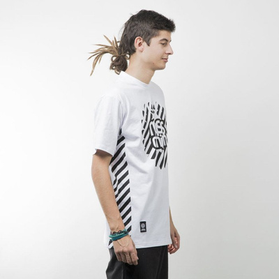 Mass Denim koszulka t-shirt Stripes Logo white