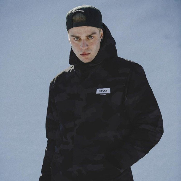 Mass DNM kurtka zimowa District Jacket Parka - black camo