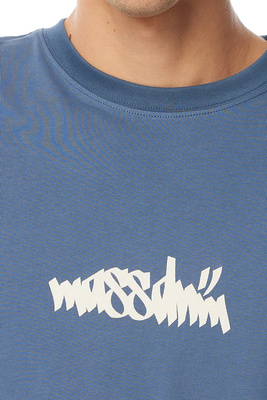 Mass Denim Nostalgia. Angel T-shirt stalowa