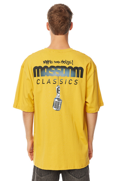 Mass Denim Koszulka Noise T-shirt żółta