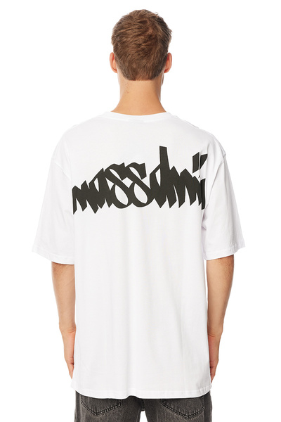 Mass Denim Nostalgia. Angel T-shirt biała