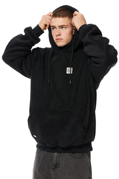 Mass DNM kurtka Patch Teddy Hoody Jacket - czarna
