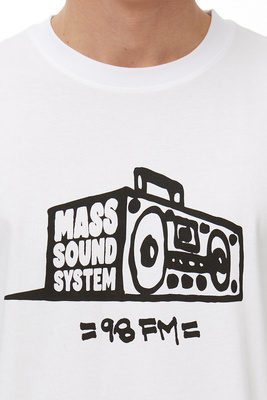 Mass DNM koszulka Soundsystem T-shirt - biała