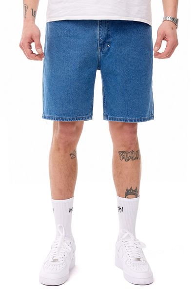 Mass DNM szorty Box Jeans Shorts relax fit - niebieskie
