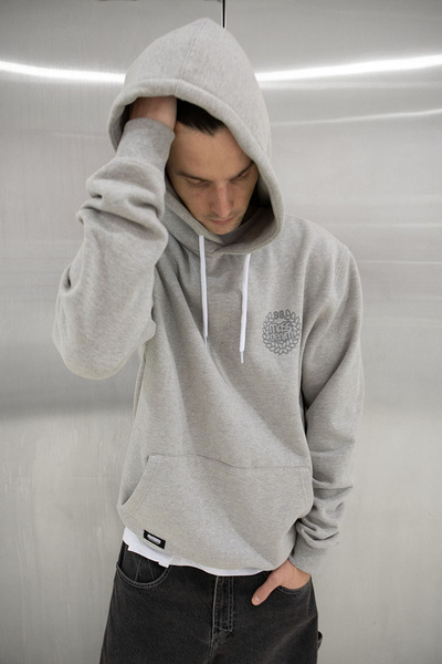 Mass DNM bluza Sweatshirt Base Back Hoody - szara