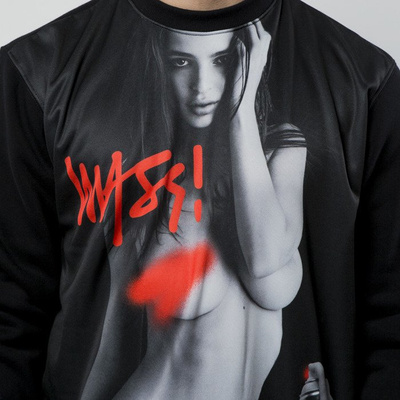 Bluza Mass Denim Sweatshirt Crewneck Bomb Girl - black