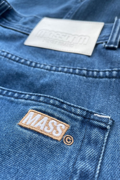 Mass DNM spodnie Box Jeans Relax Fit - niebieskie