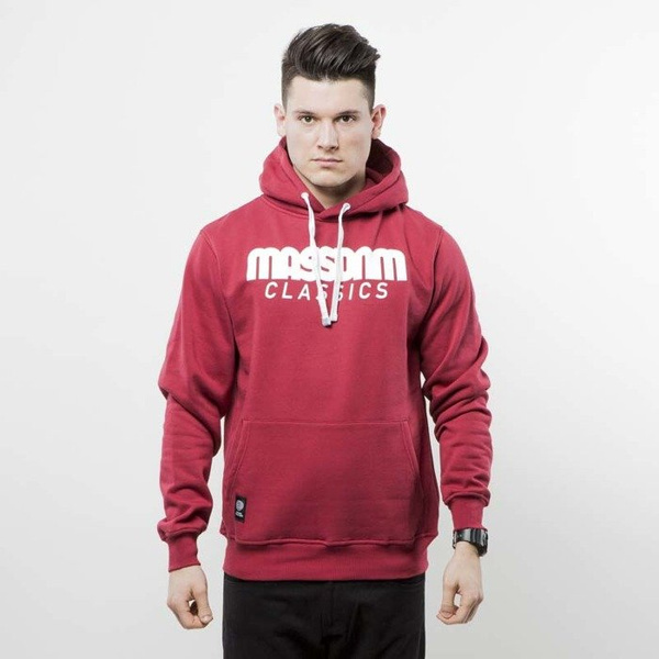 Mass Denim bluza hoody Classics claret