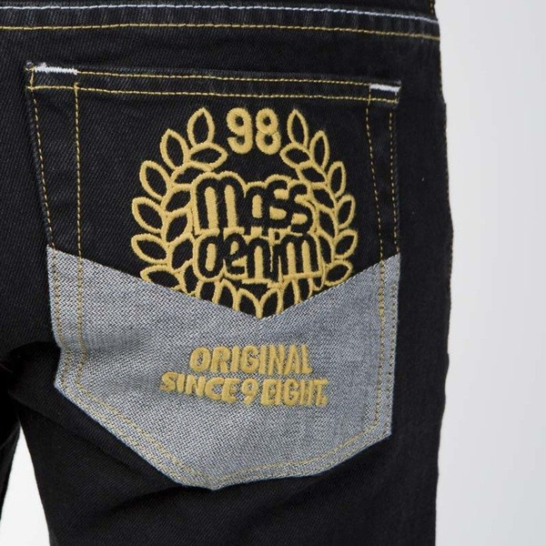 Mass DNM spodnie Jeans Tapered Fit V - black rinse