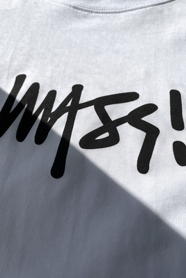 Mass DNM koszulka Signature Medium Logo T-shirt - biała