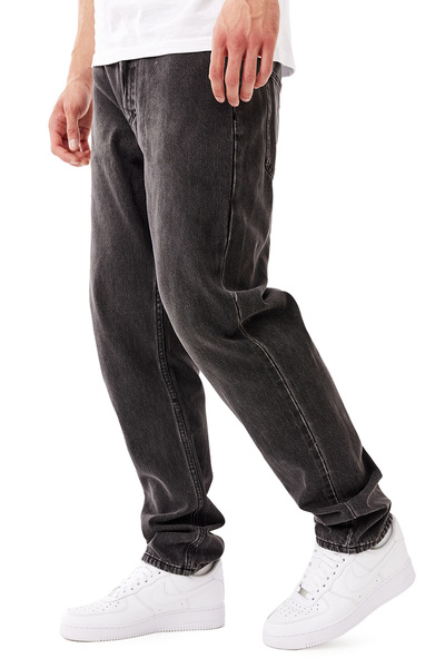 Mass DNM spodnie Box Jeans Relax Fit - czarne