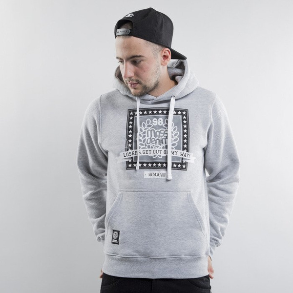 Mass Denim bluza Capitol Hoody light heather grey