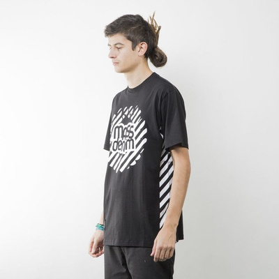 Mass Denim koszulka t-shirt Stripes Logo black