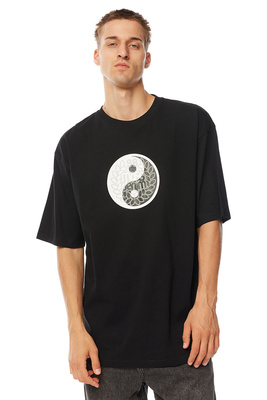 Mass Denim Ying Yang T-shirt czarna