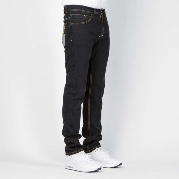 Mass DNM spodnie Jeans Tapered Fit V - black rinse