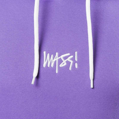 Mass DNM bluza Signature SL Embroidered Sweatshirt Hoody - purple LIMITED EDITION 