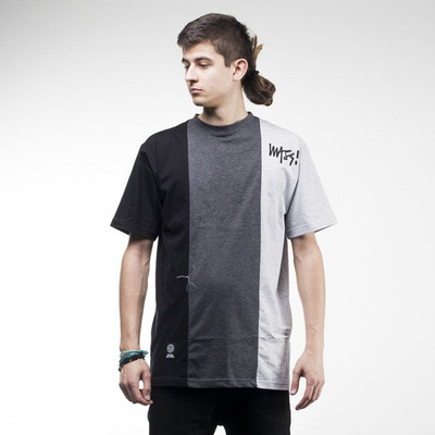 Mass Denim koszulka t-shirt Lines dark heather grey