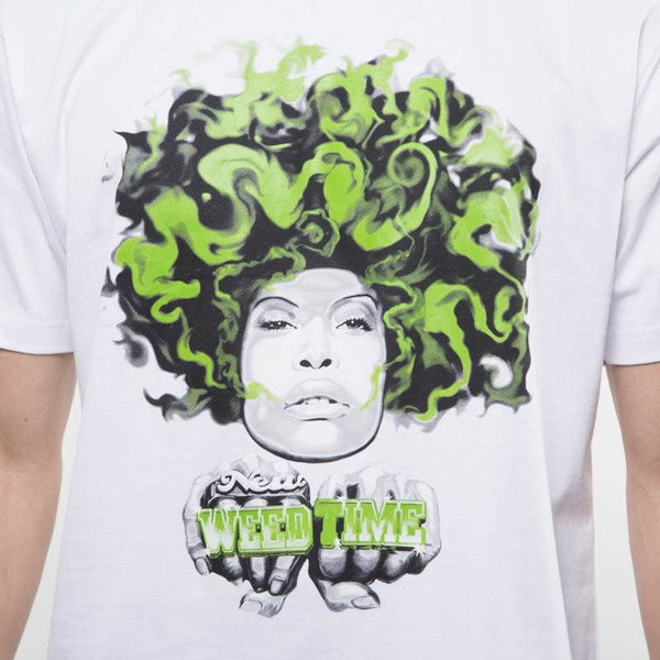 Mass Denim koszulka T-shirt Lady In Green white SS 2017