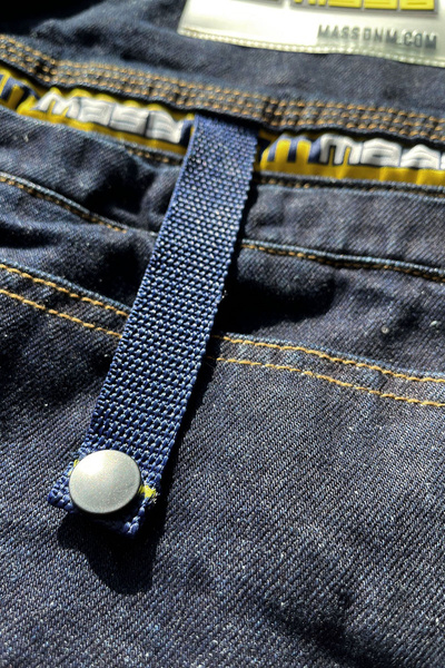 Mass DNM spodnie Jeans Chino Original Baggy Fit - granatowe