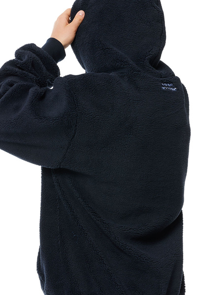 Mass DNM kurtka Patch Teddy Hoody Jacket - granatowa