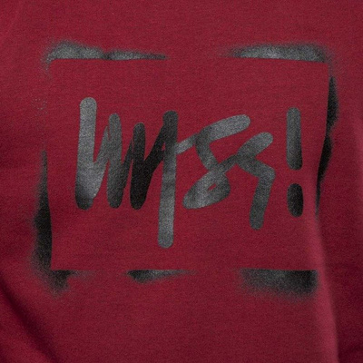 Mass DNM bluza Sweatshirt Crewneck Street Sign - claret