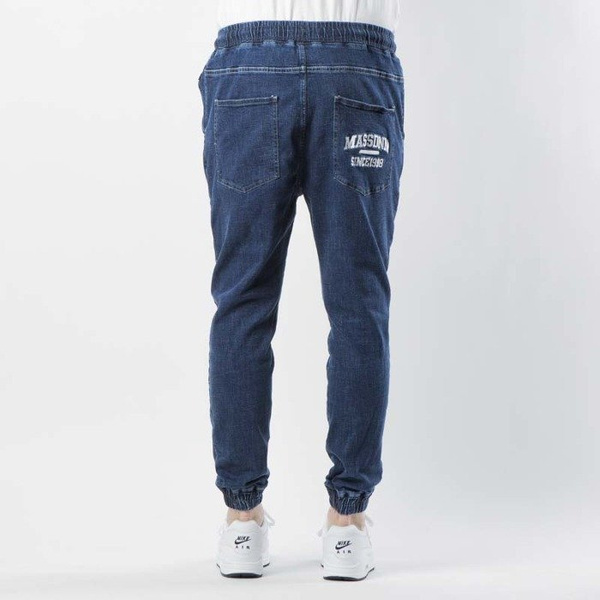 Mass DNM spodnie Joggers Jeans Sneaker Fit Campus - dark blue