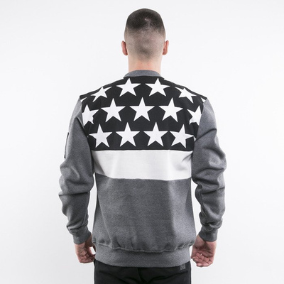 Mass Denim bluza Washington crewneck dark heather grey